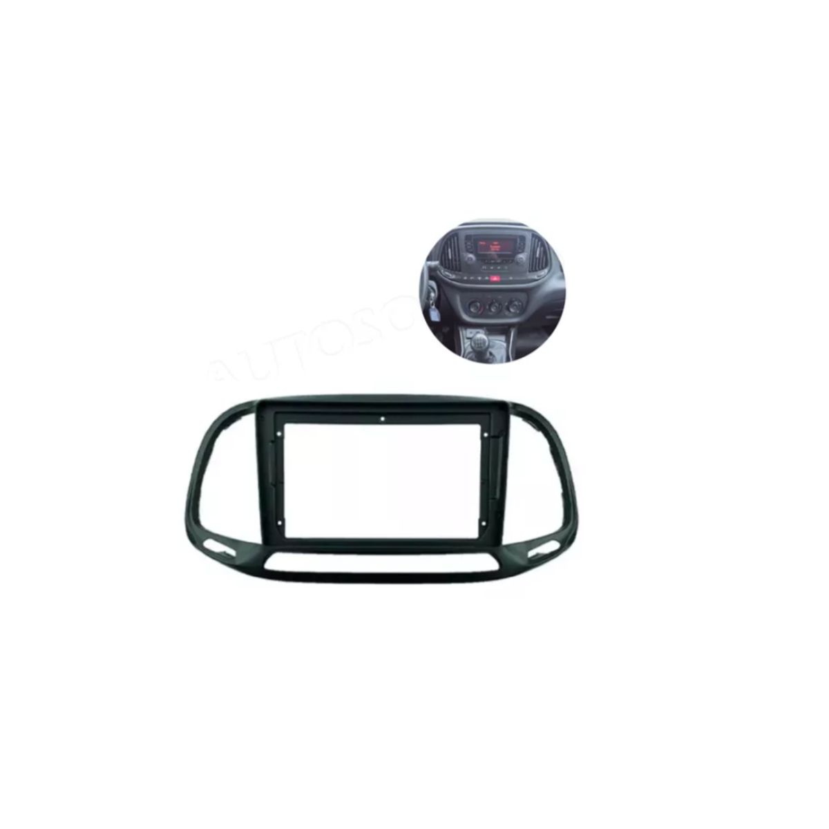 GENERICO - Adaptador Bisel Fiat Doblo Dodge Ram V1000 2015 9 pulgadas