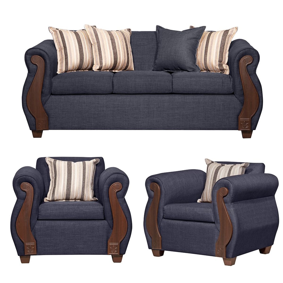 RUZAM MOBEL - LIVING 3-1-1 BEGOÑA GRIS