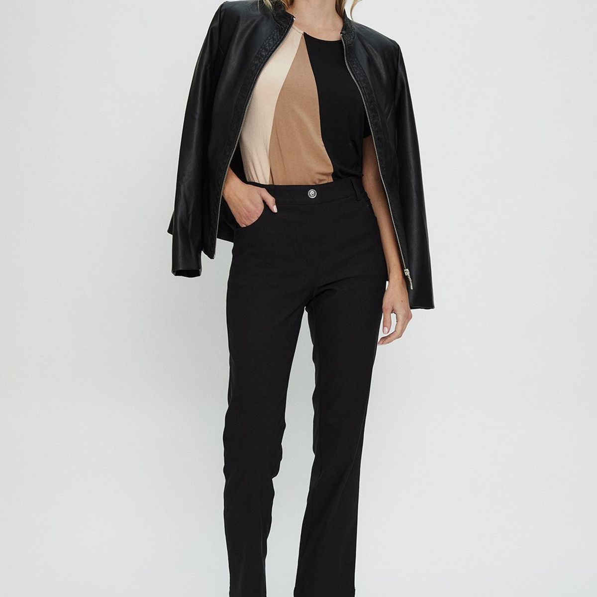 MA GRIFFE - Pantalon Negro Mujer Magriffe