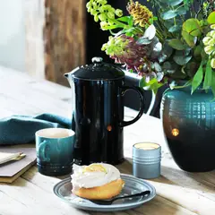 LE CREUSET - Cafetera 1 L con prensa Black Onyx