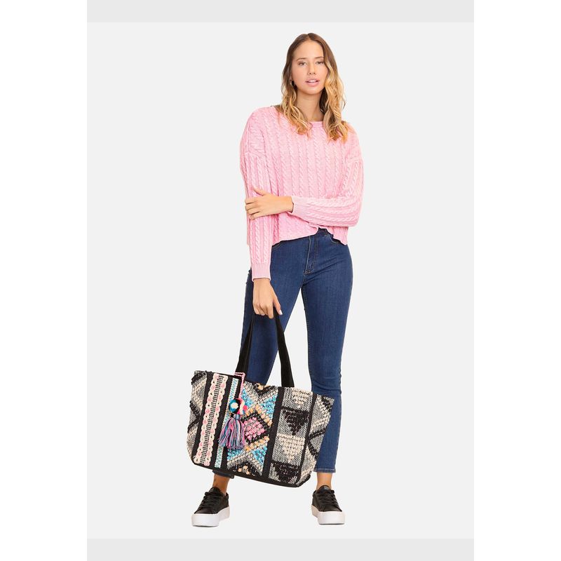 MAUI AND SONS - Sweater Silky Rosado Mujer Maui And Sons