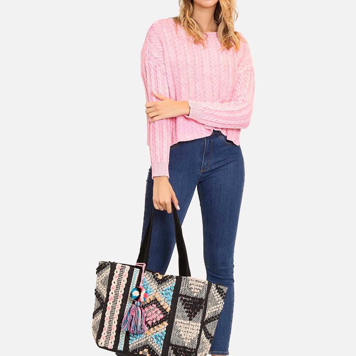 MAUI AND SONS - Sweater Silky Rosado Mujer Maui And Sons