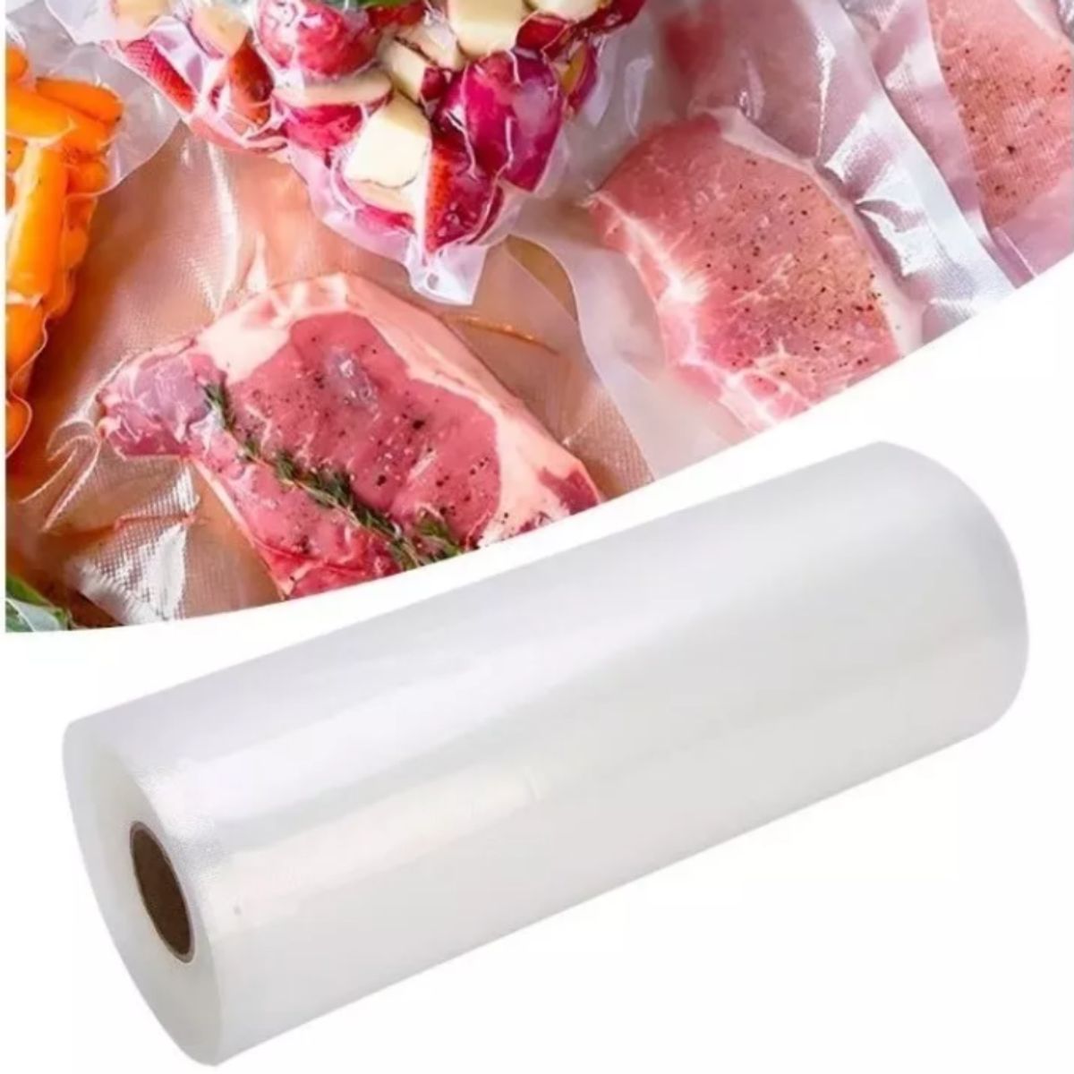 CRUSEC - Pack 2 Rollo Bolsas 28cm x 5m Para Sellar Al Vacío