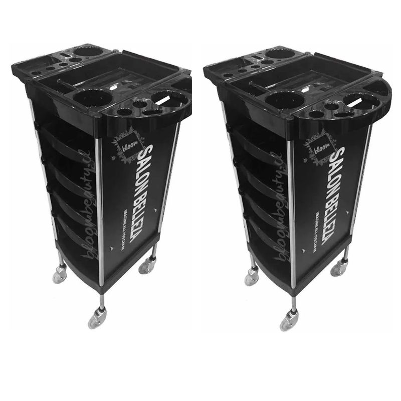 GENERICO - Kit de 2 Carros Ayudantes X11B Negro