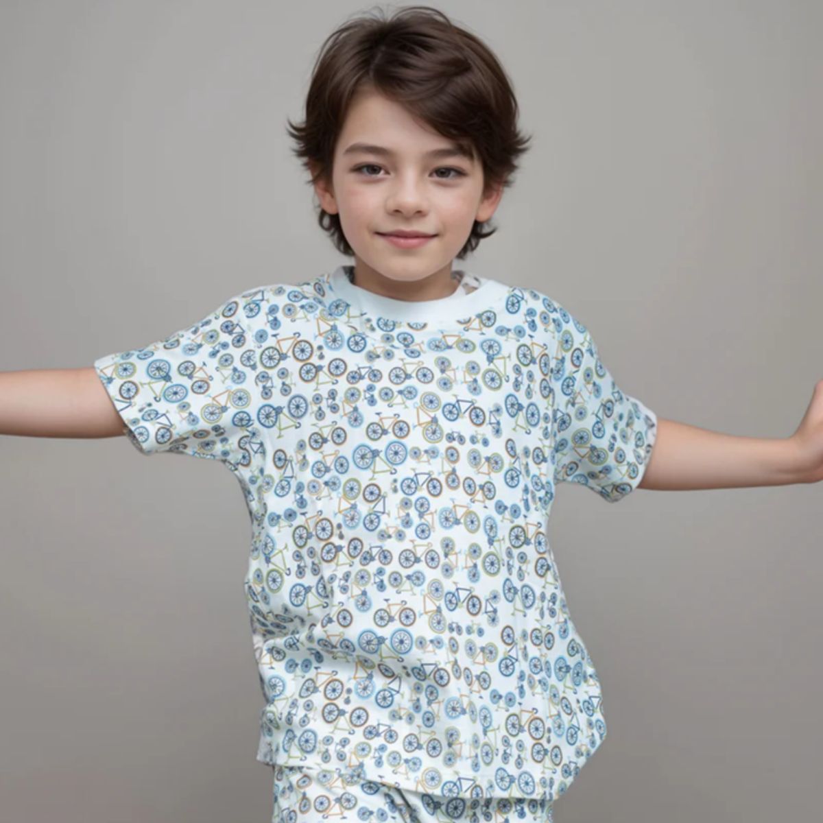 SIMPLY B - Pijama algodon corto bicicleta