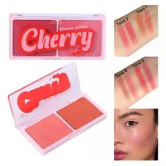 ROMANTIC BEAUTY - Paleta Rubor 2 Tonos Alta Pigmentación Blush Maquillaje Rb