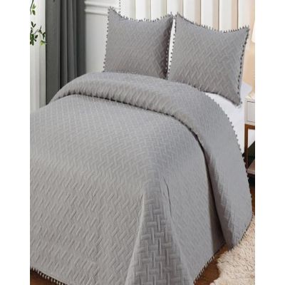 Imagen 2 del producto Cubrecama De Verano Con Pompones - Fresco y Elegante 2P