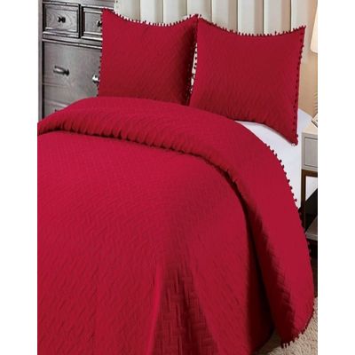 Imagen 2 del producto Cubrecama De Verano Con Pompones - Fresco y Elegante 2P