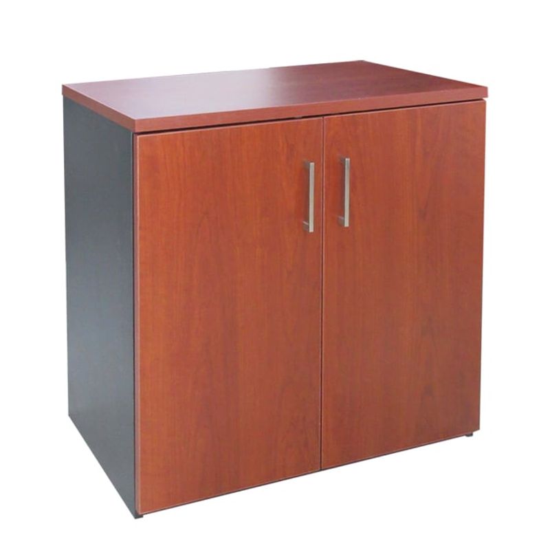 GENERICO - Gabinete 2 Puertas GB80 Cerezo con Negro