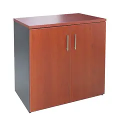 GENERICO - Gabinete 2 Puertas GB80 Cerezo con Negro