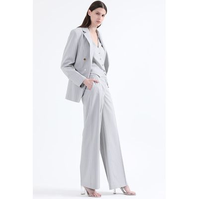 Imagen 2 del producto Blazer Entallado Listado Lurex Gris