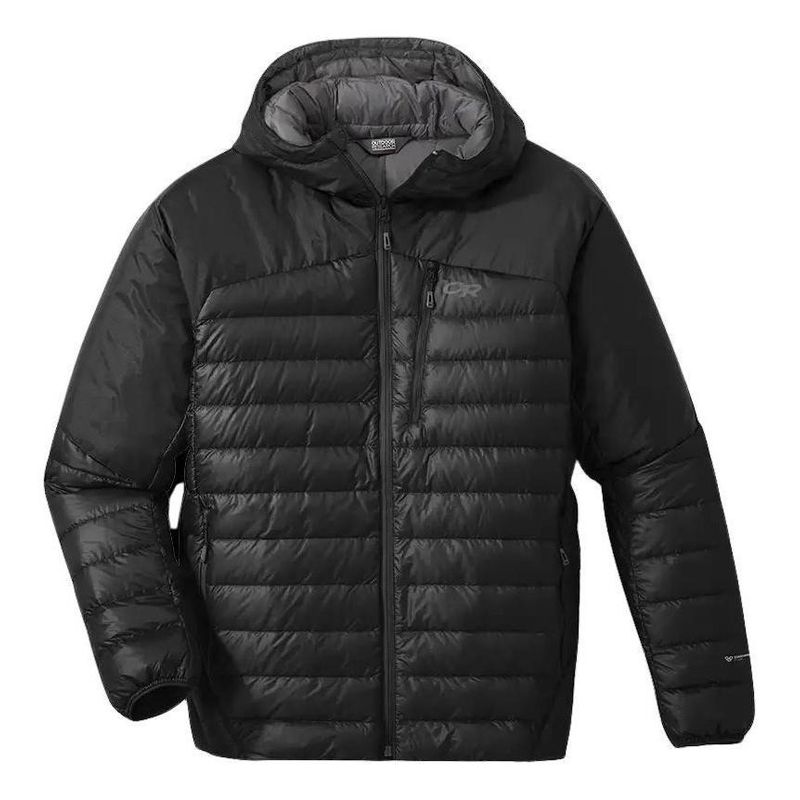 OUTDOOR RESEARCH - Chaqueta Helium Down Hoodie Negro OUTDOOR RESEARCH