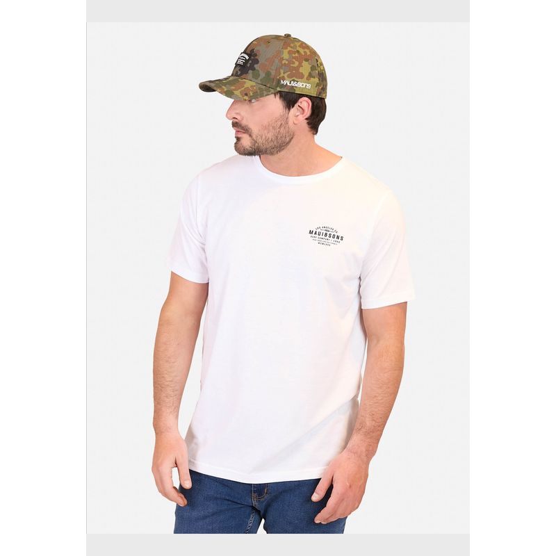 MAUI AND SONS - Polera MC Ride You Life Blanco Hombre Maui And Sons