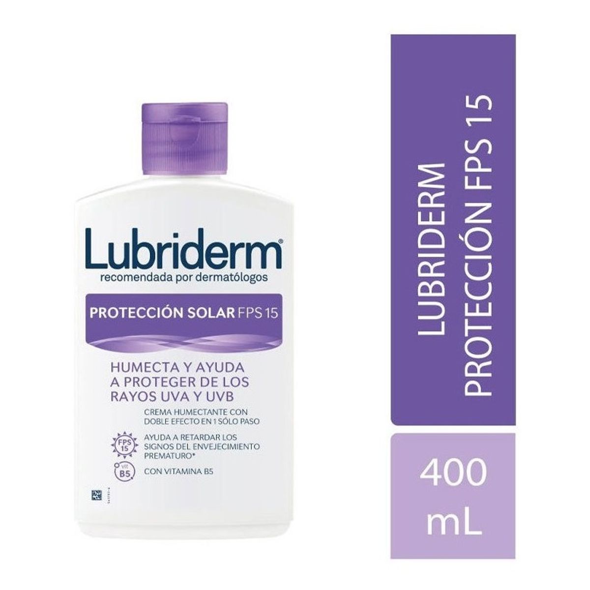 LUBRIDERM - Crema Lubriderm Uv 15 400 Ml Proteccion Solar.-