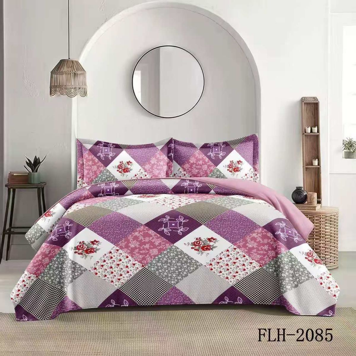 GENERICO - COBERTORES DE VERANO QUILTS REVERSIBLES