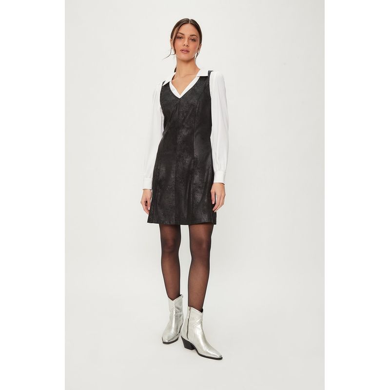 IO - Vestido Corto Negro Mujer Io