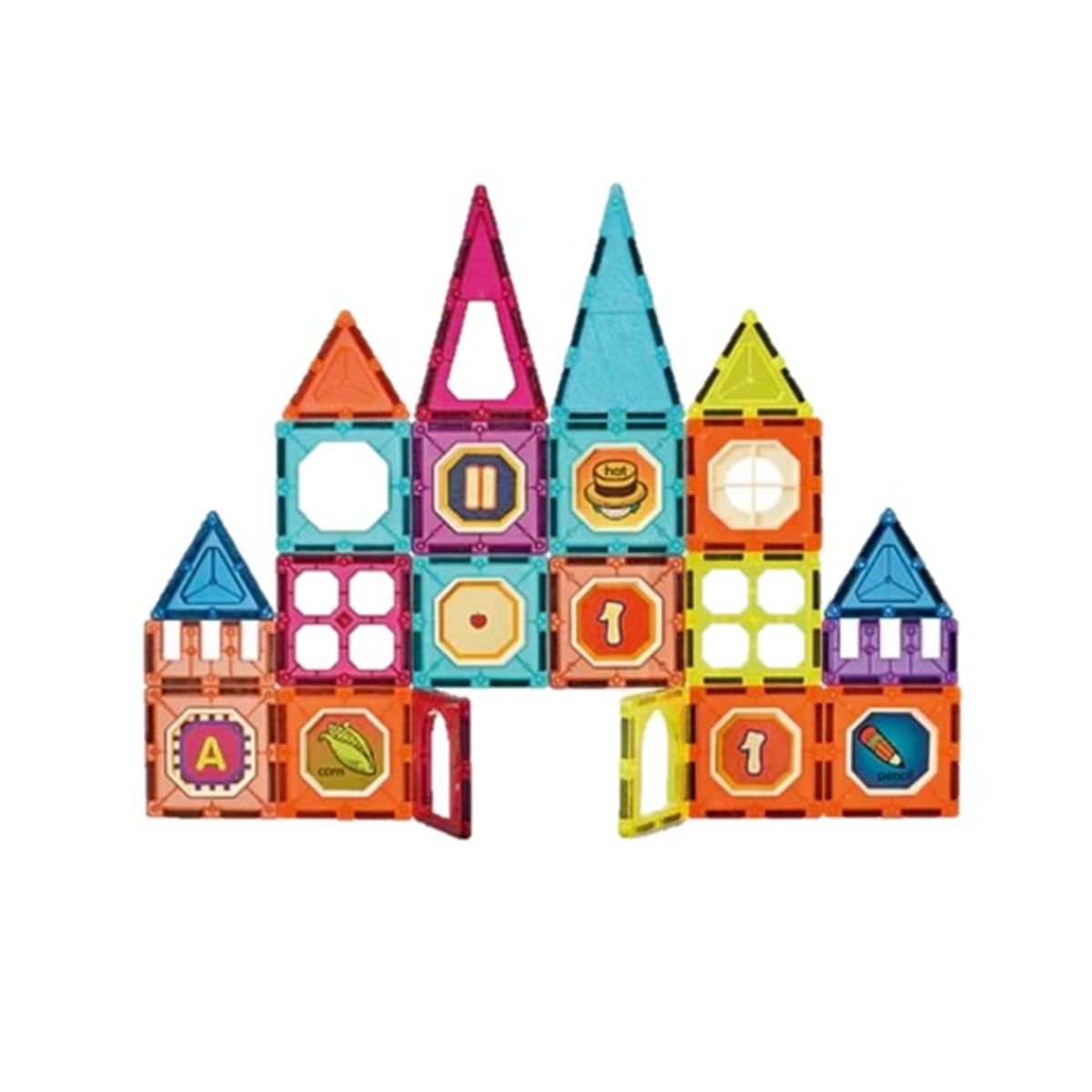 GENERICO - Juego De Construcción Magnético Imán Bloques Niños 32pzs