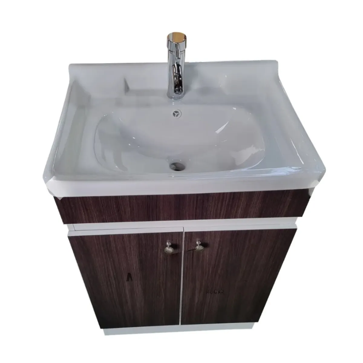 MODERN SPACE - Vanitorio Mdf 60x47cm Con Loza N + Grifería