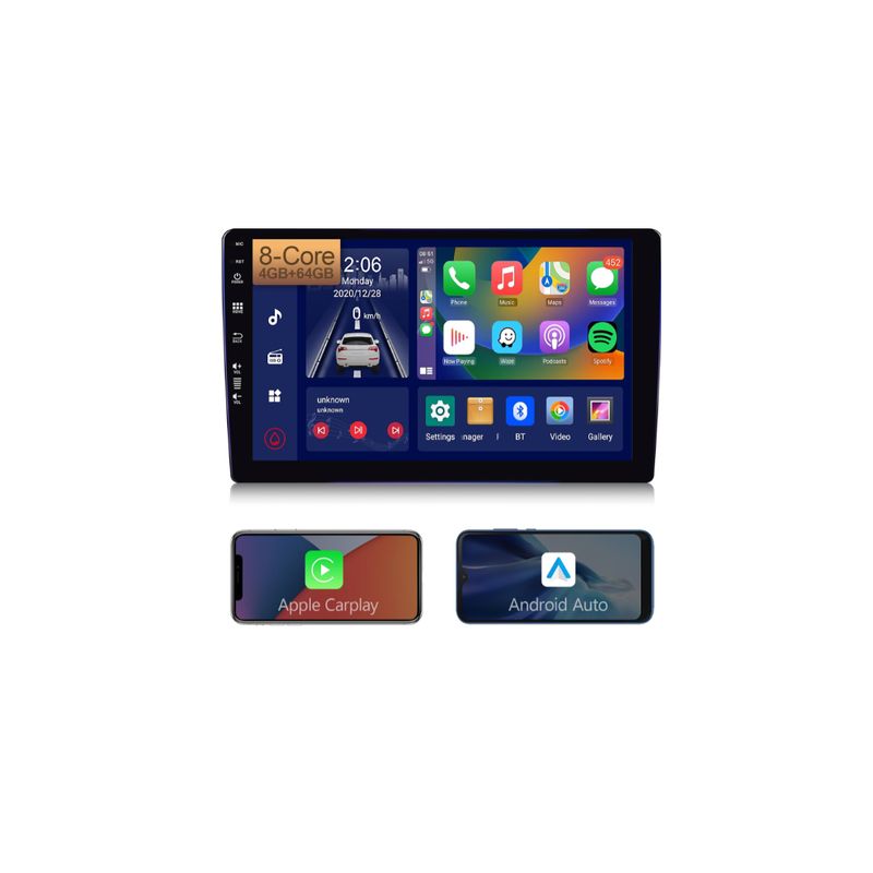 GENERICO - RADIO ANDROID CARPLAY 4+64 NEW CAR PLAY