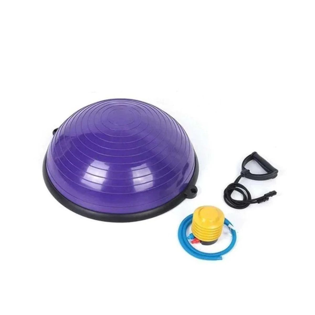 GENERICO - BALON BOSU GYM PELOTA YOGA PARA RESISTENCIA 60 CM PURPURA