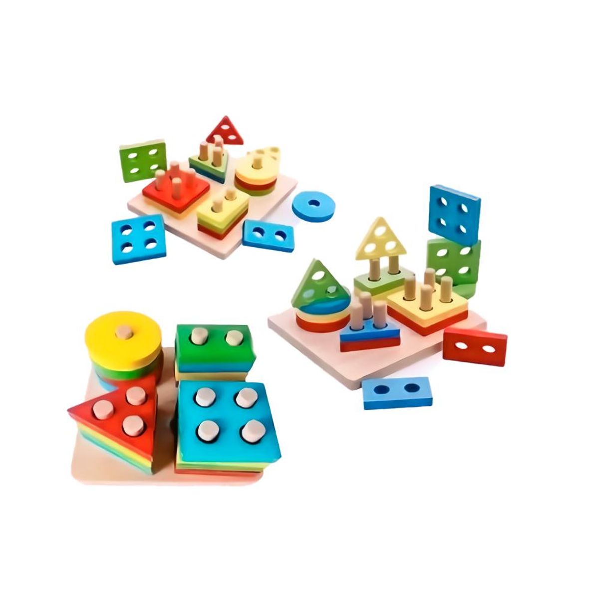 TOLIPA - Figuras Geométricas Encaje Básico 4 figuras  Tolipa