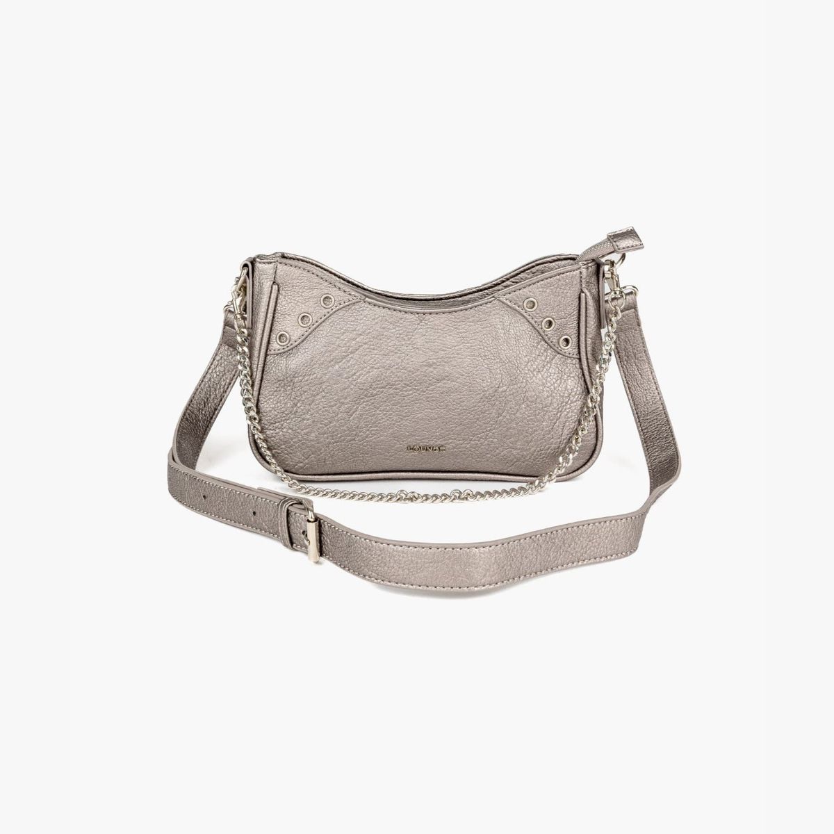 LOUNGE - Cartera Bandolera Círculos Metálicos