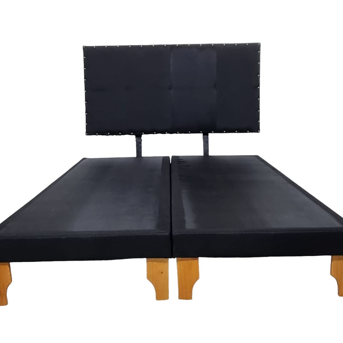 DISEÑOS VALESTRINI - CAMA EUROPEA DOS PLAZAS LINO NEGRO