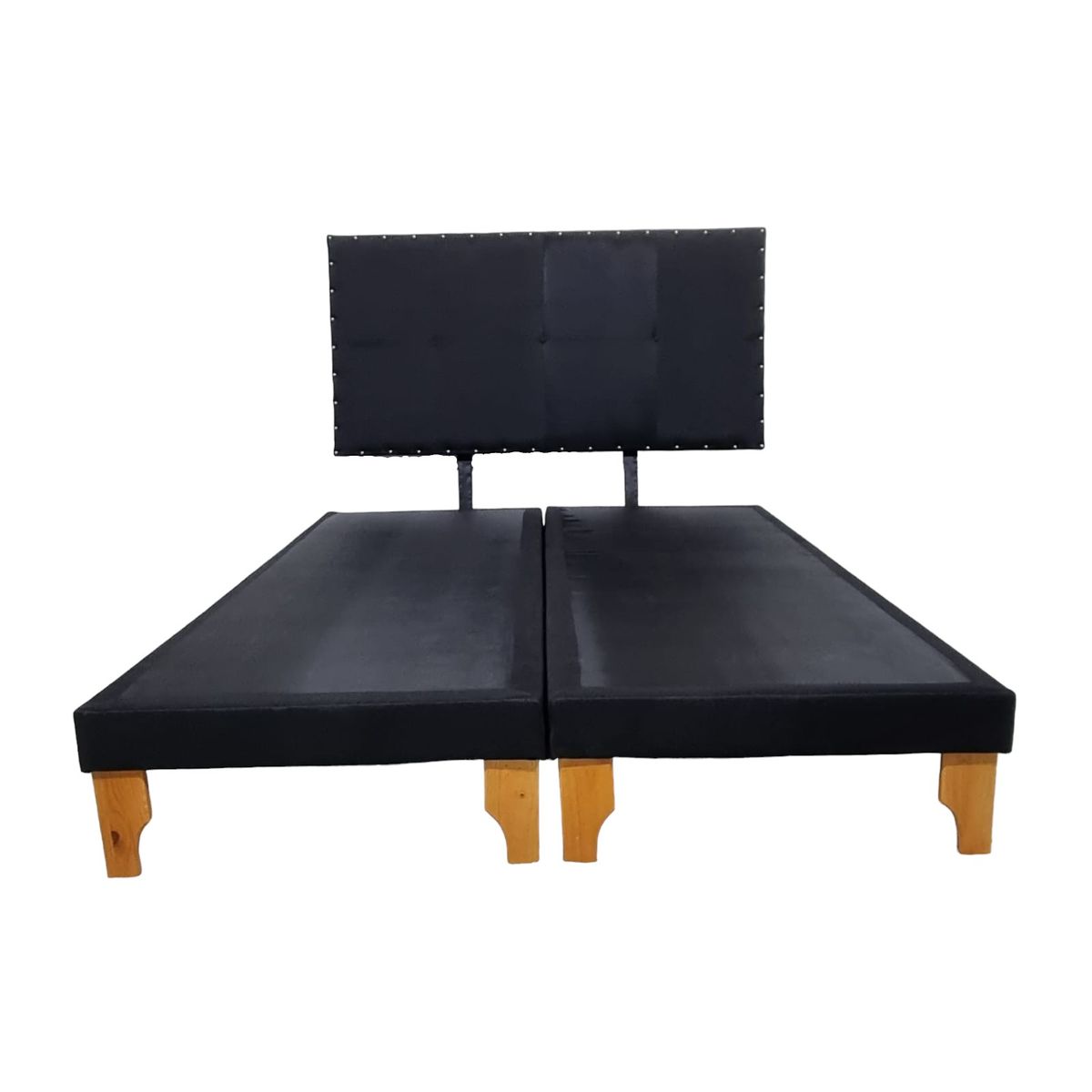 DISEÑOS VALESTRINI - CAMA EUROPEA DOS PLAZAS LINO NEGRO