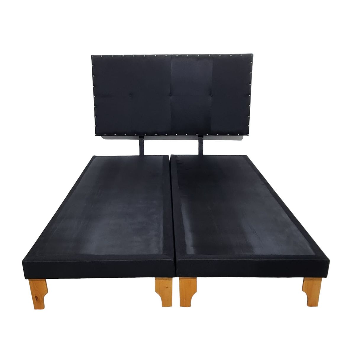 DISEÑOS VALESTRINI - CAMA EUROPEA DOS PLAZAS LINO NEGRO