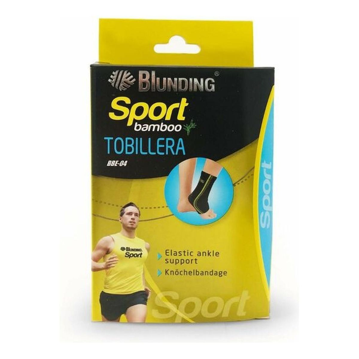 BLUNDING - Tobillera Sport Bambu 1 Unidad -electromedicina - Gris - XL
