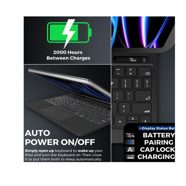 JOIGO - Funda Con Teclado Magnético Para iPad Air 13 M2 2024