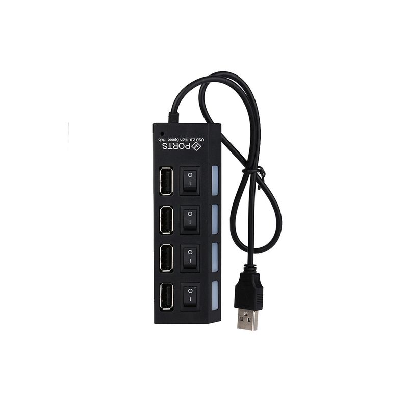 IMPORTCLICK - Hub USB 2.0 Con Switch Con 4 Puertos