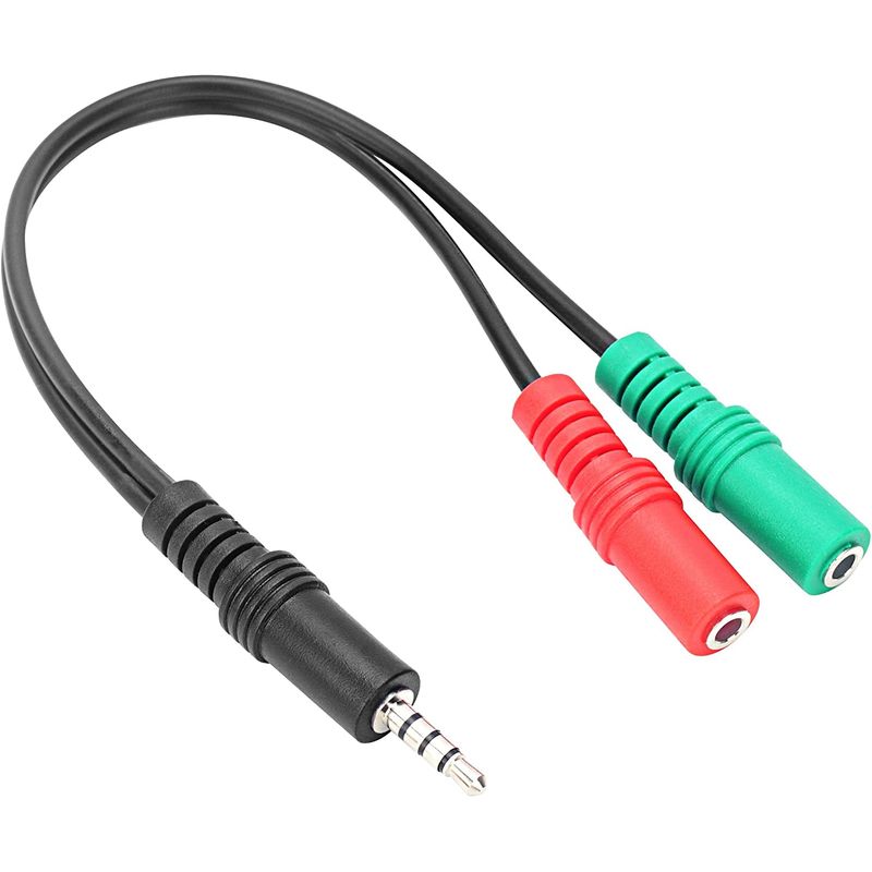 GENERICO - Splitter Adaptador Jack 35mm Divisor De Audio Y Microfono