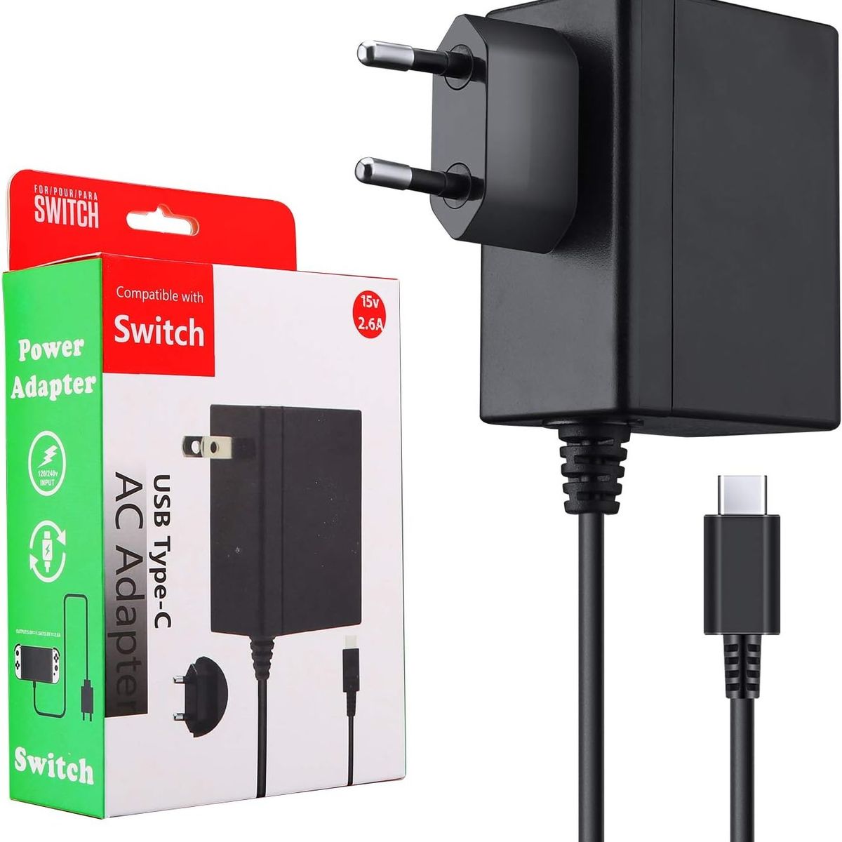 OEM - Cargador Alternativo Nintendo Switch Con Carga Rápida