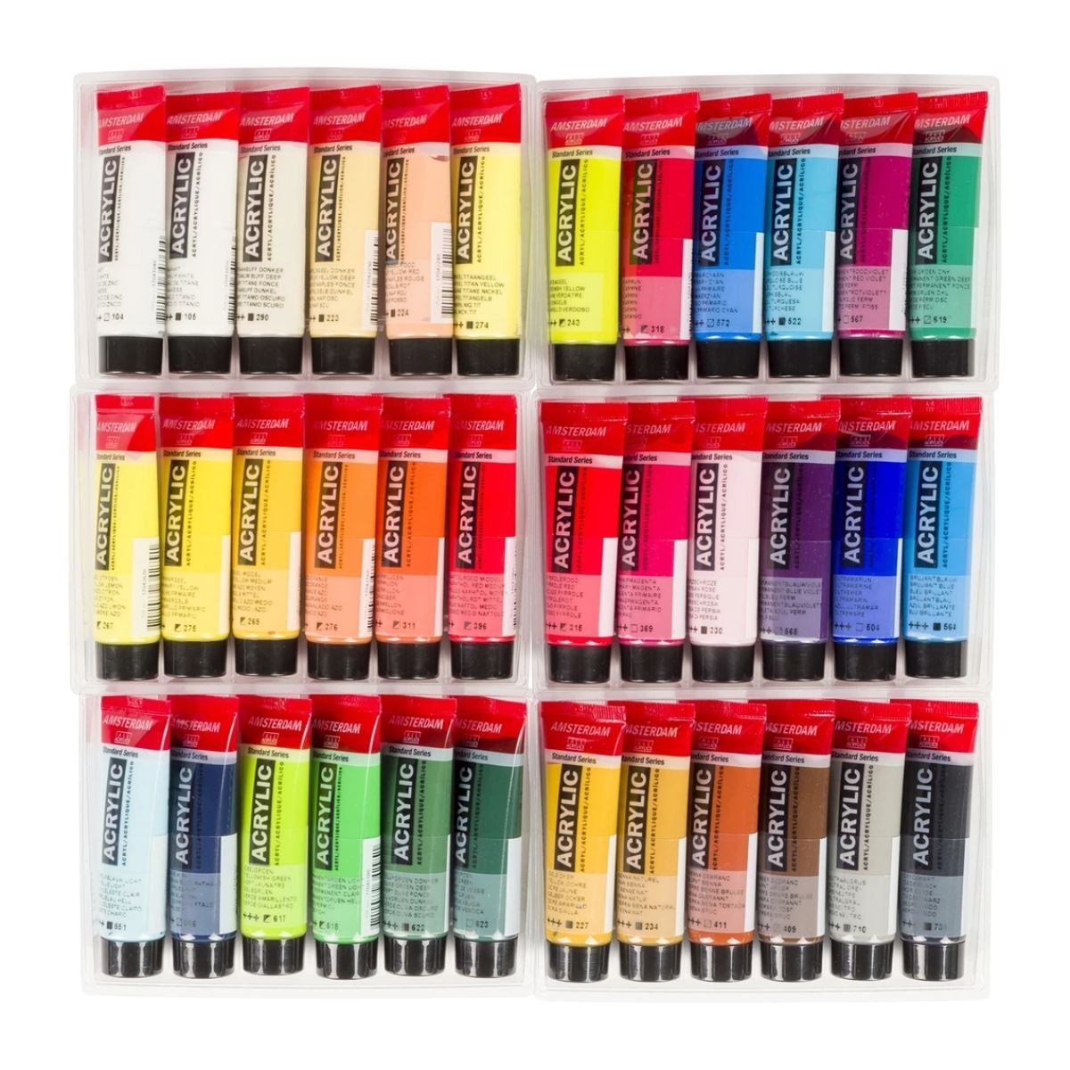 AMSTERDAM - Acrílico Amsterdam Pack 36 Colores 20ml Selección General