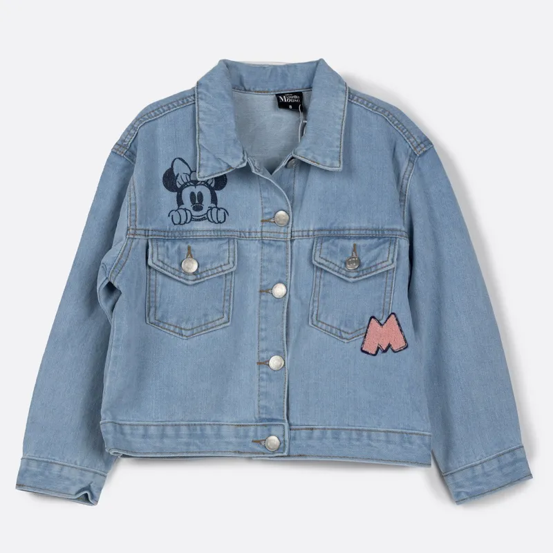 DISNEY - Chaqueta Jeans Niña M Minnie Denim Azul Disney