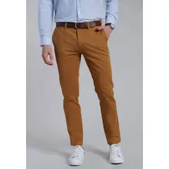 FEROUCH - Pantalon Twill Slim /31 Café
