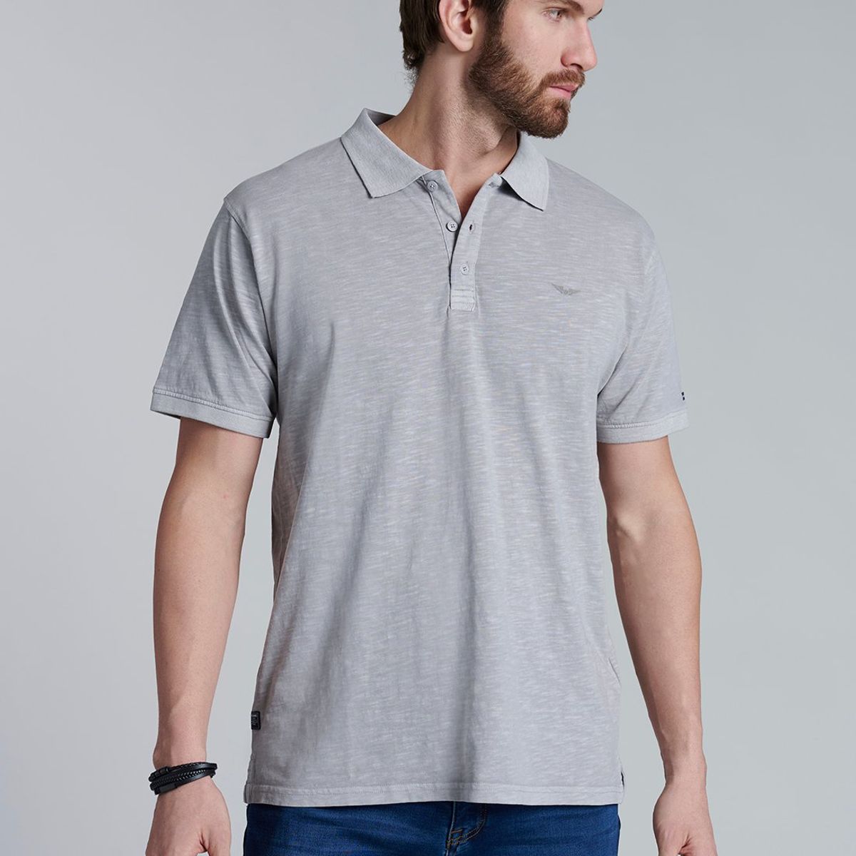 FEROUCH - Polera Polo San Diego Gris Ferouch