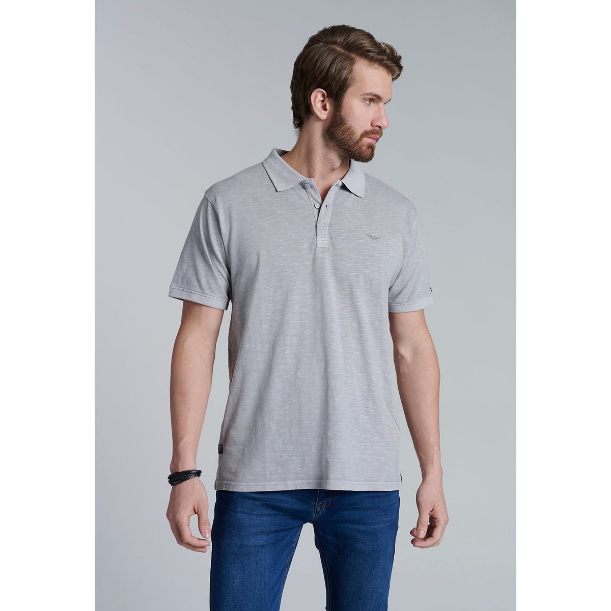 FEROUCH - Polera Polo San Diego Gris Ferouch