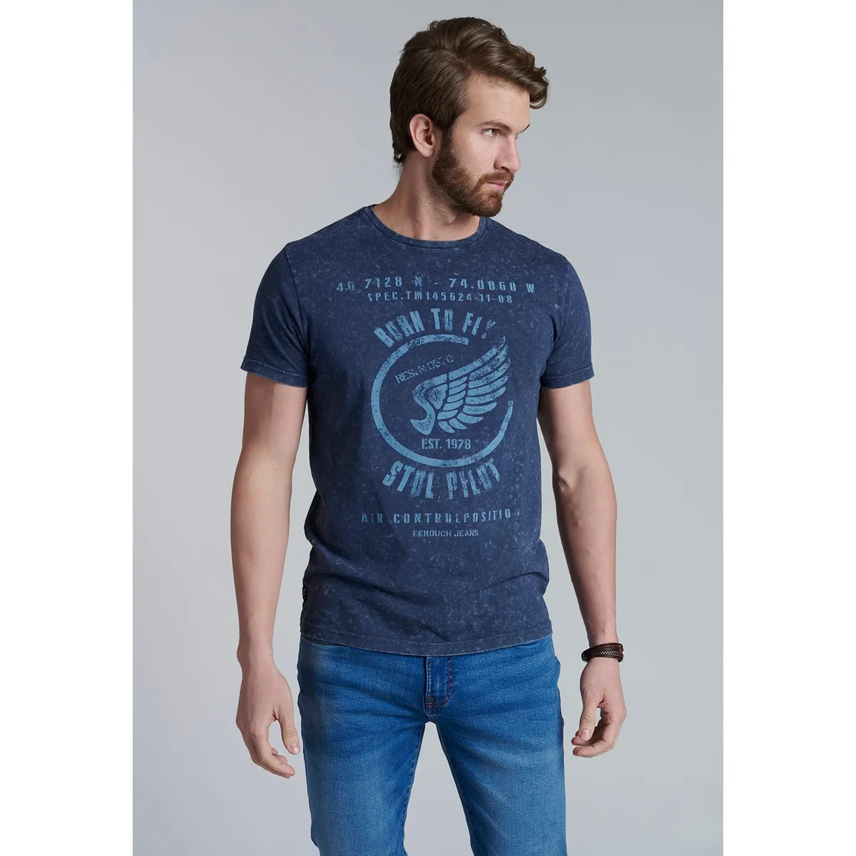 FEROUCH - Polera Proceso Arizona Azul Ferouch