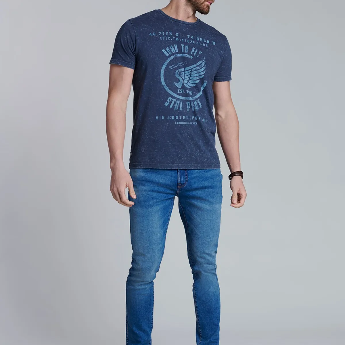 FEROUCH - Polera Proceso Arizona Azul Ferouch