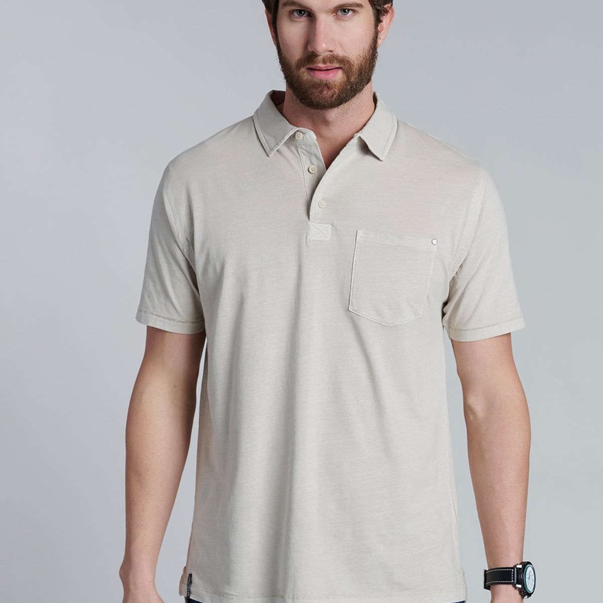 FEROUCH - Polera Polo Orlando Beige Ferouch