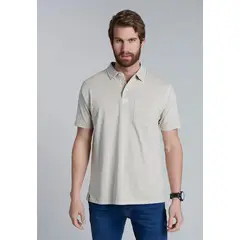 FEROUCH - Polera Polo Orlando Beige