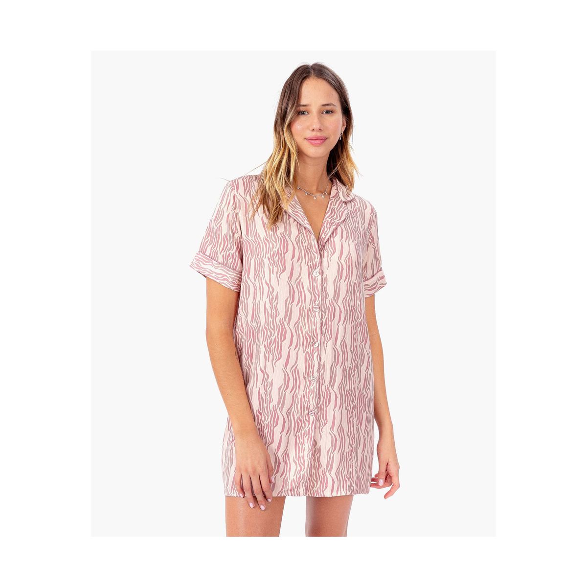 LOUNGE - Camisa De Dormir Cebra Dreamy