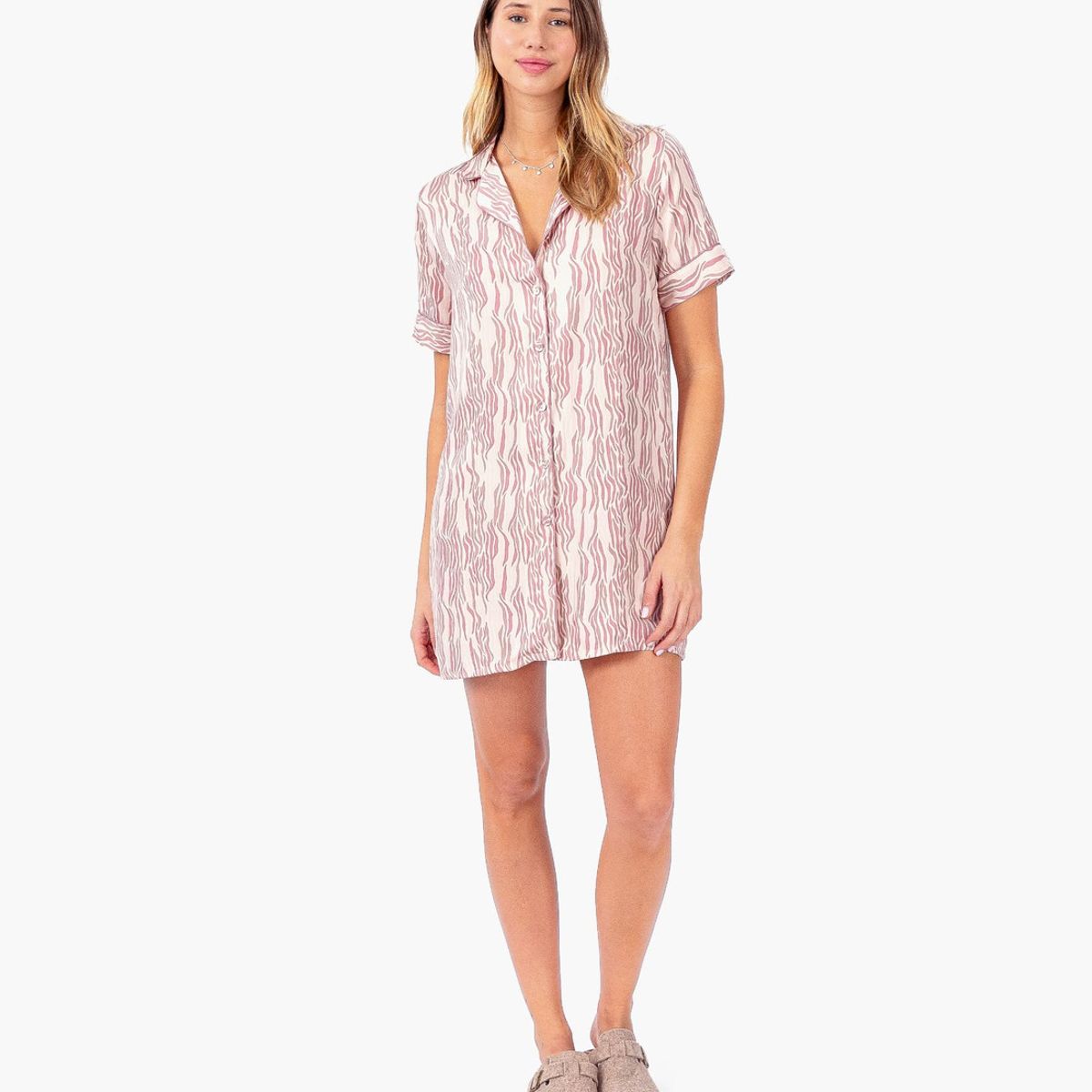 LOUNGE - Camisa De Dormir Cebra Dreamy