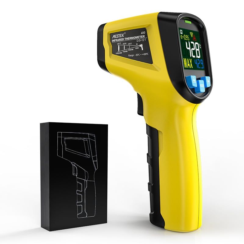 GENERICO - Termometro Digital Infrarrojo Laser Industrial Mestek