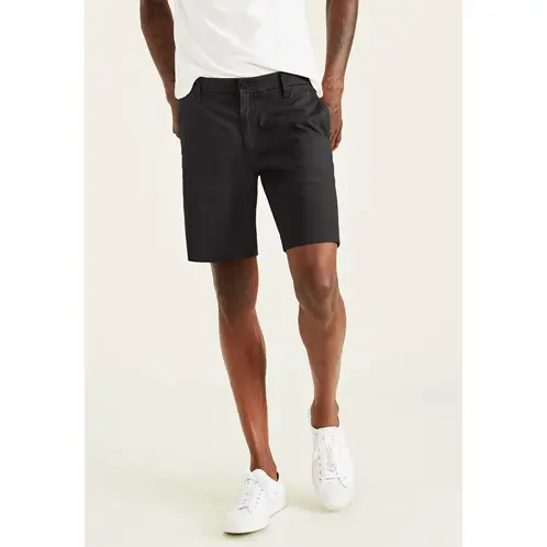 DOCKERS - Short Ultimate Solid Straight Fit Negro