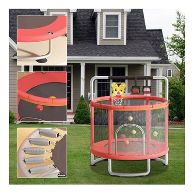 Imagen 2 del producto Cama Elástica Roja 150cm Con Barra + Juguetes Yep Home