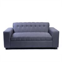 SOFA DOS CUERPOS GRIS OSCURO LINO.