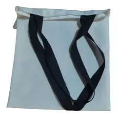 GENERICO - Bolsa biestrech para sublimar 40X45 cm pack 10 unids asas negras